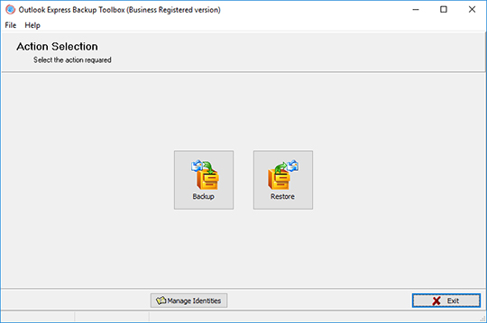 ripristinare le e-mail di outlook express da una copia di backup